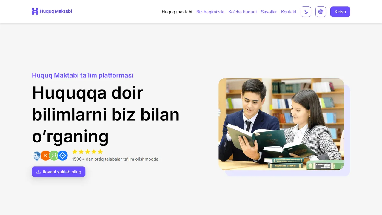 Huquq Maktabi skrinshoti